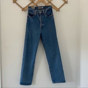 RIBCAGE STRAIGHT Jeans 26 Medium Wash